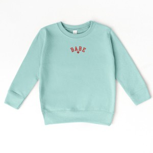The Juniper Shop Embroidered Babe Heart Toddler Sweatshirt - 1 of 3