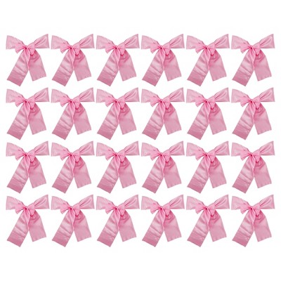 Unique Bargains Chair Sashes Self-Tie 108.27"x6.69" Light Pink 20 Pcs