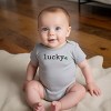 The Juniper Shop Lucky Typewriter Clover Baby Short Sleeve Bodysuit - 3 of 4