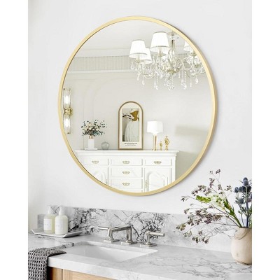 HD Eco-Friendly Round Bathroom Mirror for Over Sink
