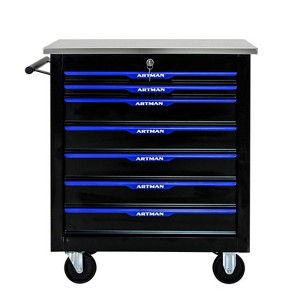 Maggift Tool Boxes and Totes Drawer Rolling Chest Storage Cabinet, Garage Organizer, Tool Multifunctional Storage Box, Black, 25.9"*13.6"*30.7" - 1 of 2
