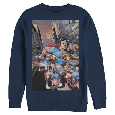 Men's Superman Hidden Hero Glimmer Sweatshirt
