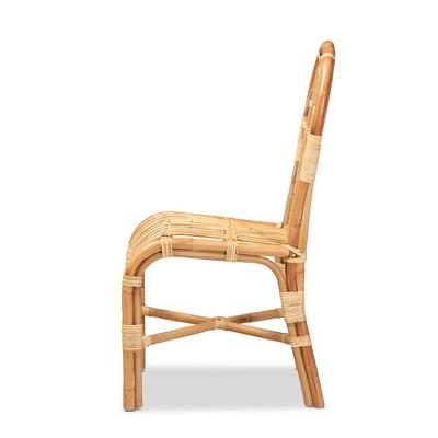 Tropical Charm Handmade Rattan & Cane Brown Side Chair