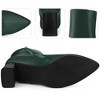 Perphy Women's Pointed Toe Zippered Block Heels Ankle Boots - 3 of 3