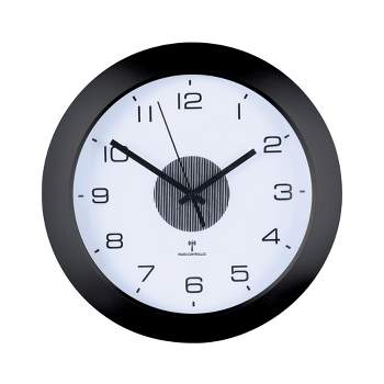 Collections Etc Split-second Precision Atomic Wall Clock With Light 12 X 12 X 2.25 White