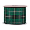 Northlight Green and Black Plaid Christmas Wired Craft Ribbon 2.5" x 10 Yards - 3 of 4