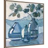 Amanti Art Eucalyptus in Blue Glassware by Sue Riger Framed Canvas Wall Art - 3 of 4