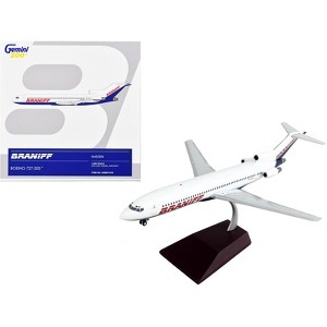 Boeing 727-200 Commercial Aircraft "Braniff International Airways" White and Blue 1/200 Diecast Model Airplane by GeminiJets - 1 of 3