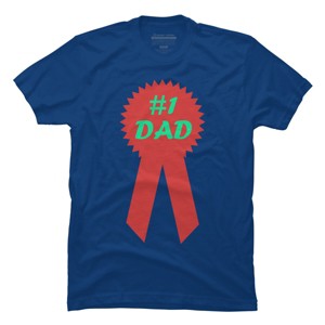 Men's Design By Humans #1 DAD Ribbon By T-Shirt - 1 of 2