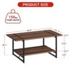 Coffee Table for Living Room Farmhouse Center Table for Livining Room with 2 Tiers 41 Inch - 2 of 4