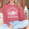 Simply Sage Market Women's Garment Dyed Better On The Farm Truck Graphic Sweatshirt - 2 of 2