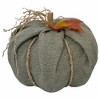 Northlight Burlap Autumn Harvest Pumpkin - 6.75" - Green - 4 of 4