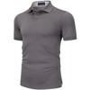 Collared Shirts for Men,Quick Dry Short-Sleeve Polo, Golf Polo Shirt Moisture Wicking Plain Tshirts - 2 of 4