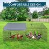 TROPOW Chicken Run Walk in Chicken Coop Hen Poultry House Cage Pet Playpen Garden with Water-Resist Cover Rabbit Hutch House Enclosure Playpen - 4 of 4