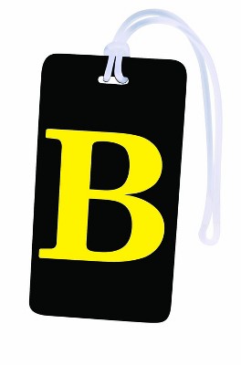 Unique Bargains Plastic Suitcase Name Label Travel Luggage Tags 20 Pcs  Black White