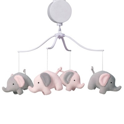 Image of Bedtime Originals Musical Baby Crib Mobile - Eloise Elephant
