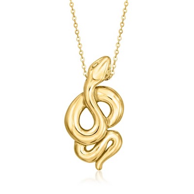 Ross-Simons Italian 14kt Yellow Gold Snake Necklace Size 18