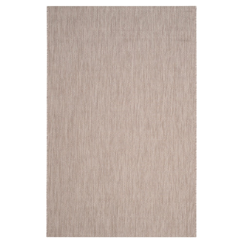 6'7inX9'6in Rectangle Ravello Outdoor Rug Beige/Beige - Safavieh