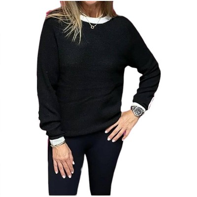 Women's Madz Ringer Sweater with LOVE/Heart - Just Madison