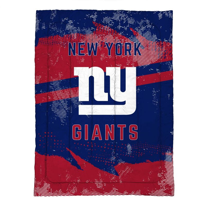 NFL New York Giants Slanted Stripe Twin Bed in a Bag Set - 4pc, 2 of 4