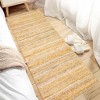 Modern Farmhouse Area Rugs Machine Washable Printed Braid Accent Carpet with Non-Slip Backing Stain Resistant Floor Carpet Soft Low Pile Rugs - 3 of 4