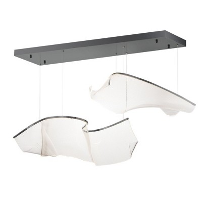 ET2 Lighting Rinkle 2 - Light Pendant in  Brushed Gunmetal