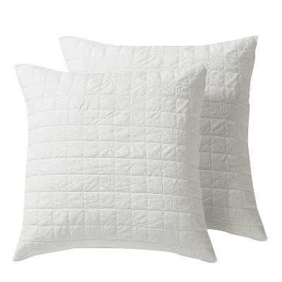 Bowie White Euro Sham Set of 2 - Levtex Home