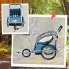 VYNXARIA Three-Wheel Bike Trailer for Kids Bicycle Cart for Two Children with 2 Security Harnesses & Storage - 2 of 4
