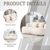 NicBex Corduroy Fabric Bean Bag Chair with Foam and High Back,Oversized Lazy Sofa Chair for Adults and Kids,Modern Lounge Chair for Living Room - 4 of 4