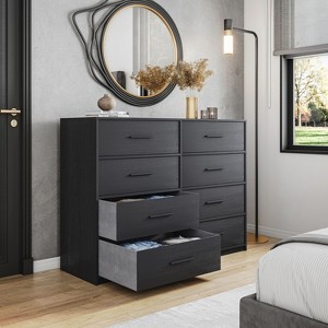 CAVINAS 8-Drawer Dresser with 2 Columns,Fabric Storage Dresser with Metal Handles for Bedroom,Entryway,Floor-Standing Chest of Drawers - 1 of 4