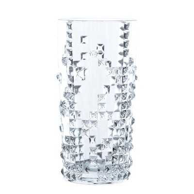 Nachtmann Punk Fine Crystal 13.75 Ounce Longdrink Glass, Set of 4