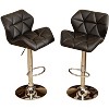 NicBex Dining Chairs Set of 2 Stool Upholstered Chair Adjustable Height Hidraulic Bar Stools with Chrome Base for Kitchen, Home Bar - 2 of 4