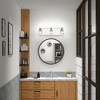 Costway 3-Lights Modern Bathroom Vanity Light Crystal Light Fixture Chrome Plated - 2 of 4