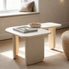 35" L-Shape Modern Coffee Table Green Paint Multi-Layer Free-Combo Space-Saving White - 3 of 4
