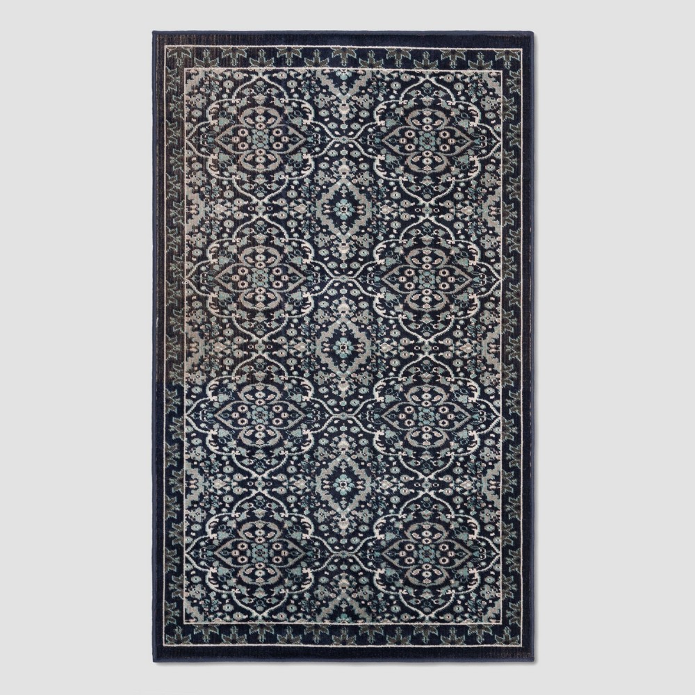 3'X5' Bailee Outdoor Rug Navy/Ivory - Safavieh