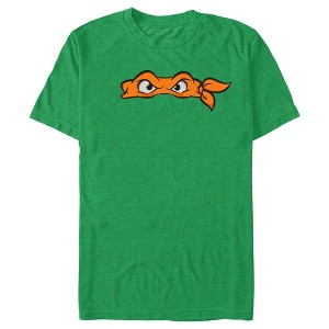 Men's Teenage Mutant Ninja Turtles Michelangelo Angry Eyes T-Shirt - 1 of 3