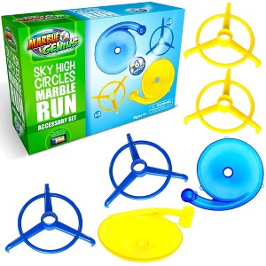 Marble Genius Sky High Circles Accessory 6-Piece Add-On Set for Kids 4+, Elevate Your Marble Run & Build Gravity-Defying Race Tracks - 1 of 4