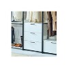 HomeStock Fiona White Freestanding Walk in Wood Closet System with Metal Frame - 4 of 4