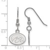 Black Bow Jewelry Sterling Silver Iowa Hawkeyes NCAA Dangle Earrings - 2 of 3
