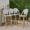 Christopher Knight Home Kinner Outdoor Aluminum 29.5 Inch French Barstools (Set of 4) - 2 of 4
