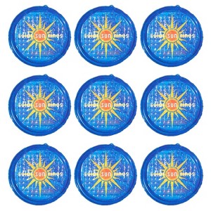 Solar Sun Rings UV Resistant Above Ground Inground Swimming Pool Hot Tub Spa Heating Accessory Circular Heater Solar Cover, Blue (9 Pack) - 1 of 4