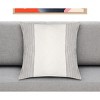 22"  Striped Cotton Throw Pillow - 2 of 4