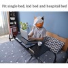 31.5 Inch Adjustable Length & Height Folding Overbed Table with Wheels - Tiltable Laptop Desk for Home, Office, 350 Lbs Capacity​ Height 24"-35" - 3 of 4