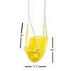 Garden Elements True Form Plastic Outdoor Toddler Swing Attachment for Playgrounds and Swingsets, Yellow - 3 of 3