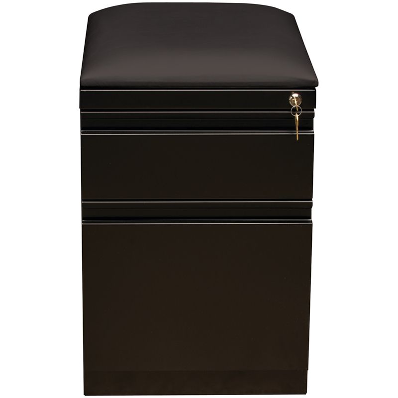 Steel Mobile Seat  Box x-File Cabinet in Black-Hirsh Industries, 4 of 5