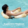 Joyfy Pool Floats Chairs, Inflatable Pool Lounge Chair, Tropical Leaves Beach Lake Floaties Hammock Lounger for Adults Swimming Party Summer Water Fun - 4 of 4