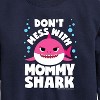 Boys' - Baby Shark - Don't Mess With Mama Shark Graphic Long Sleeve Fleece Sweatshirt - 2 of 4