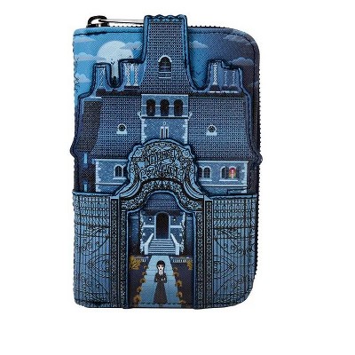 Loungefly MGM Wednesday Nevermore Castle Zip Around Wallet