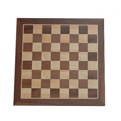 WE Games Classic Walnut Chess Board - 12 inches