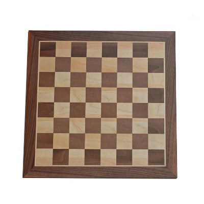 WE Games Classic Walnut Chess Board - 12 inches